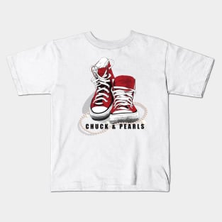 Chuck and Pearls Kids T-Shirt